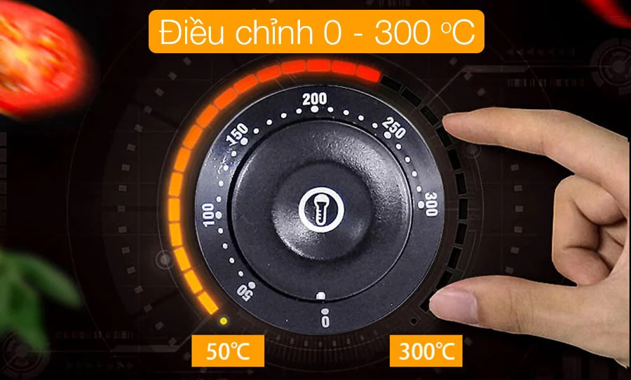 Điều khiển nhiệt độ của bếp chiên rán phẳng dùng điện
