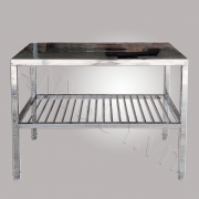 Bàn chặt inox bàn sơ chế inox 1m x 0.6m