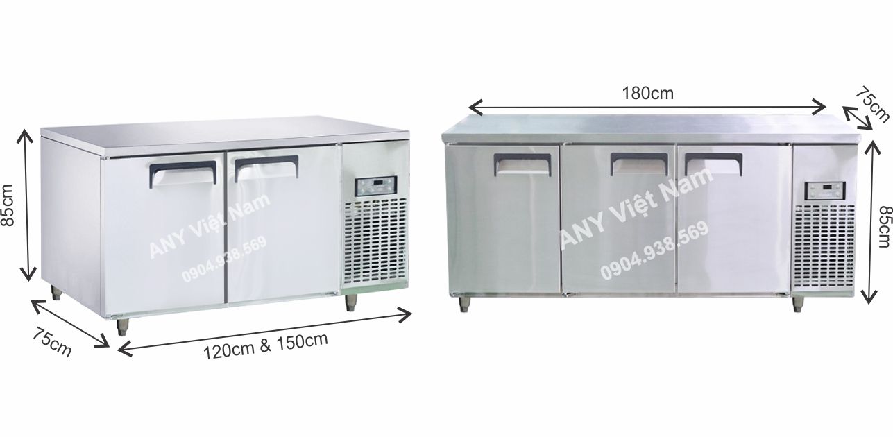 Bàn đông lạnh inox công nghiệp thương hiệu Việt Nam