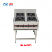 Bếp âu 4 họng dùng gas chân cao BAA-4NFS Bếp âu 4 họng dùng gas chân cao BAA-4NFS
