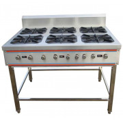 Bếp âu 6 họng chân cao BO-6 Bếp âu 6 họng chân cao BO-6