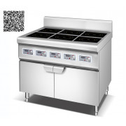 Bếp âu YS-6T dùng điện công suất 3.5KWx6 có tủ để đồ Bếp âu YS-6T dùng điện công suất 3.5KWx6 có tủ để đồ