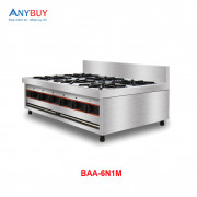 Bếp âu 6 họng gas chân thấp BAA-6N1M Bếp âu 6 họng gas chân thấp BAA-6N1M