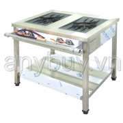 Bếp giàn gas công nghiệp kiểu Hàn Quốc 2 họng to Bếp giàn gas công nghiệp kiểu Hàn Quốc 2 họng to