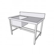 Bàn Inox 1 hố chậu Bàn Inox 1 hố chậu