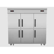 Tủ đông mát inox 6 cánh DM1750-6I Tủ đông mát inox 6 cánh DM1750-6I