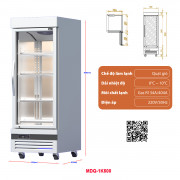 Tủ mát đứng 1 cánh kính MDQ-1K500 Tủ mát đứng 1 cánh kính MDQ-1K500
