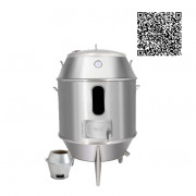 Lu quay gà vịt nướng inox phi 80