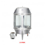 Lu quay gà vịt nướng inox phi 90 kính Lu quay gà vịt nướng inox phi 90 kính
