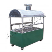 Lò quay vịt nướng than hoa 2 tầng 10 xiên Lò quay vịt nướng than hoa 2 tầng 10 xiên