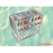 Thùng đá inox quầy bar