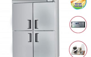 Tủ đông 4 cánh Happys HWA-45CF dung tích 1100L (Happys HWA-45CF 4 날개 스테인리스 스틸 냉동고, 용량 1100L)