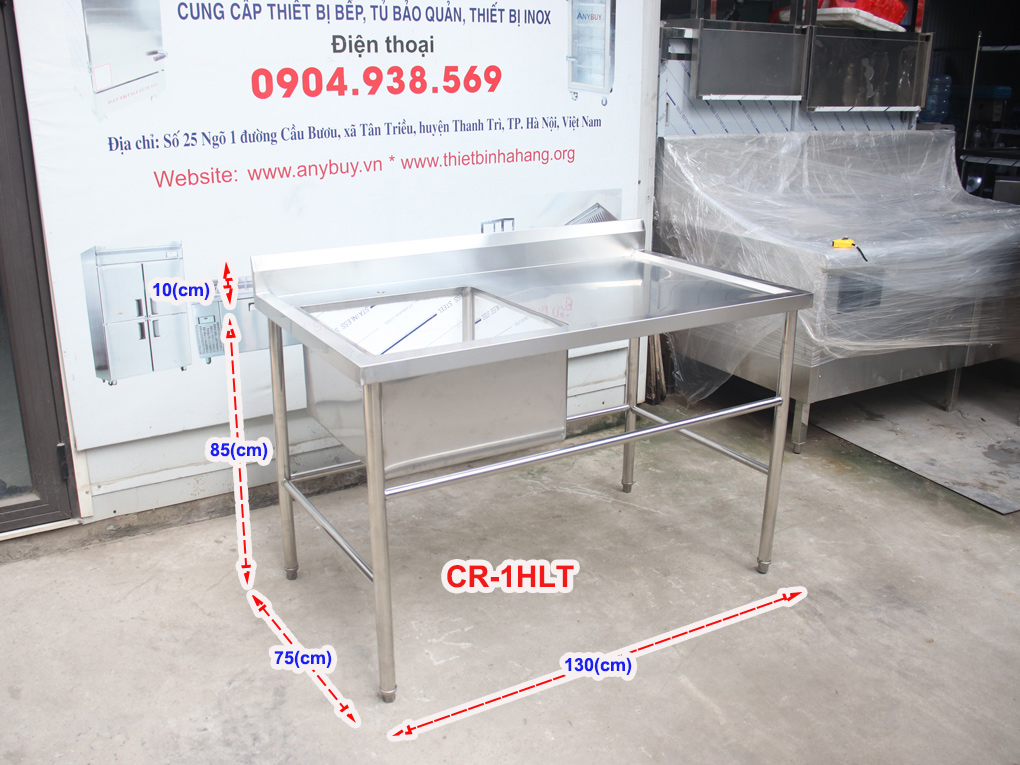 Chậu rửa 1 hố lệch trái ANYBUY CR-1HLT