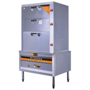 Tủ hấp hải sản 3 tầng liền Tủ hấp hải sản 3 tầng liền