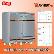 Tủ nấu cơm điện gas 24 khay