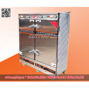 Tủ nấu cơm công nghiệp 24 khay điện  APTOMAT hẹn giờ và kết hợp ga